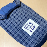 コーギー服　紺色チェック