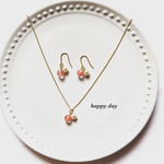 天然石ピアス＆ネックレス