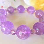 ☆candytomotomさま♪☆ご予約オーダー品☆　☆希少☆大珠１６ｍｍ☆愛の守護石☆心のやすらぎ☆ストレス緩和☆　☆高品質ＡＡＡ☆ピンクアメジスト♪（ローズアメジスト）☆　☆１６ｃｍ☆