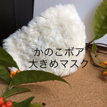 2021正月🎍企画💓【50-1 】冬 Lサイズ、大きめマスク  、外使いマスク    肌面はオーガニックコットン‼️ファンデーションが気にならない‼️   ノーアイロン