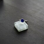 ラピスラズリ　10爪マーキスレースリング　SILVER925