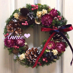 木の実たっぷりクリスマスリース♡♡