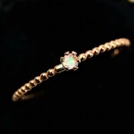 ≪14kgf≫ 2ｍｍ石　ブルームーンストーン　1.2ｍｍつぶつぶタイプ／ピンキーリング　～引っ掛かりにくいタイプ～