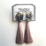 Flower cabochon  tassel イヤリング