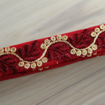 インド刺繍リボンᢂ インド刺繍/インドリボン/刺繍リボン/刺繍/リボン/シルクリボン/シルク/トリム/ブレード/ジャガード/ジャガードリボン/チロリアンテープ/レース/チュール/インド/チュールレース