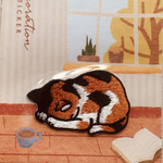 ごめん寝ねこ(三毛) ワッペン　アップリケ　ネコ　猫