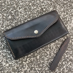 栃木レザー　ギャルソンウォレット　多収納　レザークラフト  ハンドメイド