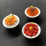 「海鮮どんぶり」のマグネット３種セット