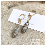 希少‼️コッパーオパールペアシェイプピアス＊