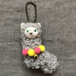 モコモコアルパカさんのキーホルダー
