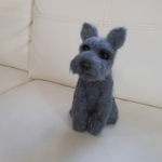 羊毛フェルト＊ミックス犬のワコちゃん　　予約品