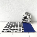 artistic様専用ページ。SALE2160円→1980円北欧格子柄BLACK＊22×18＊コップ袋＊給食袋