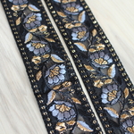 インド刺繍リボンᢂ インド刺繍/インドリボン/刺繍リボン/刺繍/リボン/シルクリボン/シルク/トリム/ブレード/ジャガード/ジャガードリボン/チロリアンテープ/レース/チュール/インド/チュールレース