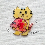 ねこのブローチ winterシリーズ 鯛