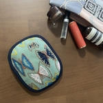 たまごティッシュケース　skyflower green mina perhonen