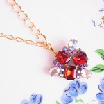 【SALE】ヴィンテージビジューのお守りネックレス