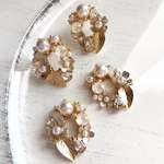 お花畑のようなボタニカルピアス/イヤリング*結婚式*ブライダル*お呼ばれ*ウェディング*振袖*着物*デイリー*誕生日プレゼント*謝恩会*成人式*卒園式*入園式*卒業式*入学式