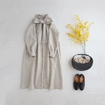【限定5枚】3WAYリネンタックワンピースsand  beige
