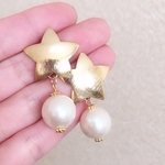 (ピアスのみ)星パール