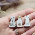ミニミニ豆猫ブローチ