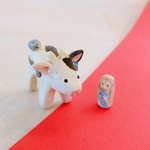 風水◎！　陶の干支飾り　丑＋子＋アマビエ