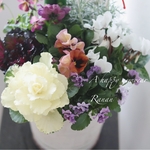 new✩.*˚お正月❁❀✿✾絶妙カラーが魅力のゾウさんビオラと葉牡丹寄せ植え❁❀✿✾贈り物花