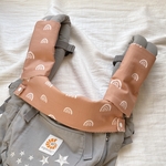 抱っこ紐カバー2点セット　レインボーモカ