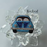 ビーズ刺繍のブローチ-自動車(＊＊ワーゲン)-