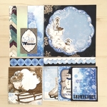 ☆お楽しみセット☆ スクラップブッキング素材　ペーパー　SNOWFLAKES  B