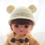 ☆Mさまご予約品☆メルちゃん耳つきニットキャップ