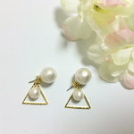 小粒コットンパールのトライアルピアス