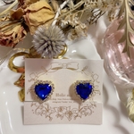 #2643 ハートビジューピアス/イヤリング