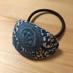 ミナペルホネン ヘアゴム handmade bonheur ブルー系