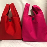 帆布11号のホットピンクorレッド。エコバッグ。