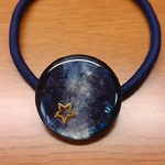 宇宙塗りヘアゴム