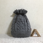 木の実*(グレー)ほっこり＊あったか♪湯たんぽカバー/マルチ巾着