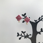 ［再販4] 耳が痛くなりにくい　アズキ色菱形美濃焼
