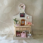 ミニチュア　カッティングボード　ピンク
