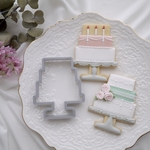 三段ケーキ　ウェディングケーキ　desin by sweets bouquet
