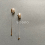 ❤️sale❤️＊sogno＊ヴィンテージアクリルパールピアス（メッキ）