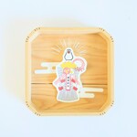 【12･1月限定】神々しい新年の文鳥ステッカー