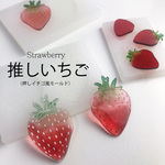 No.1000　押しイチゴ風♡レジンモールド♡