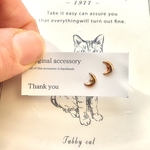 月ピアス　樹脂ピアス