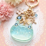 お姫様にゃんこキーホルダー.｡*♡ブルー