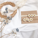 3連 mila fleur head band ヘッドバンド ヘアバンド 花 リボン ベビー 