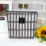  専用　保温保冷ポーチ  ラミネート レクタングル　格子柄　グレー