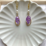 新年値下げ！かすみ草＊押し花ピアス＊パーツ変更可能