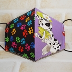 53.ふつうsize布マスク✨dog💜