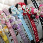 ちょうちょカチューシャ　選べる１個　送料込み　水玉リボン　