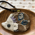 ミナペルホネン はぎれハンドメイド ハリネズミ ポーチn